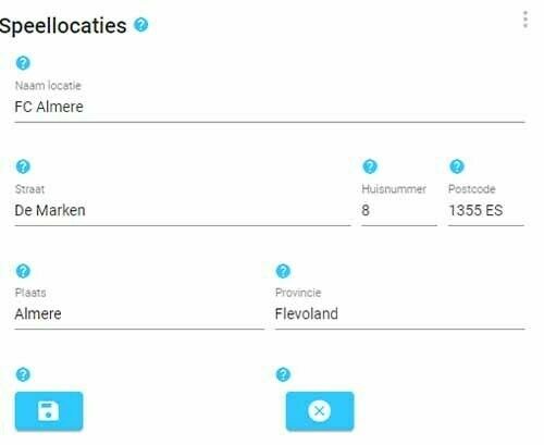 Bestaande locatie aanpassen
