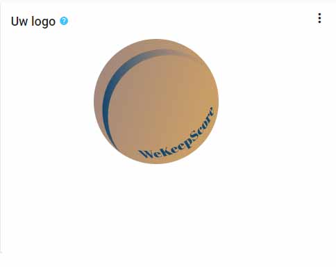 De locatie om het logo aan te passen.