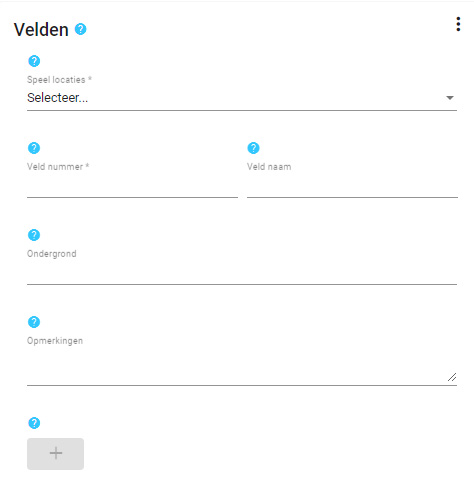 Een nieuw veld invoeren